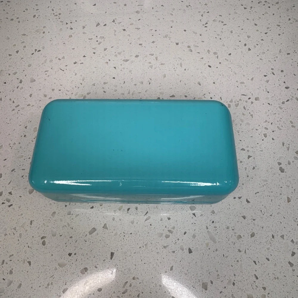 Tiffany & Co Blue Hard Shell Sunglasses Eyeglasses Case Glossy Clamshell